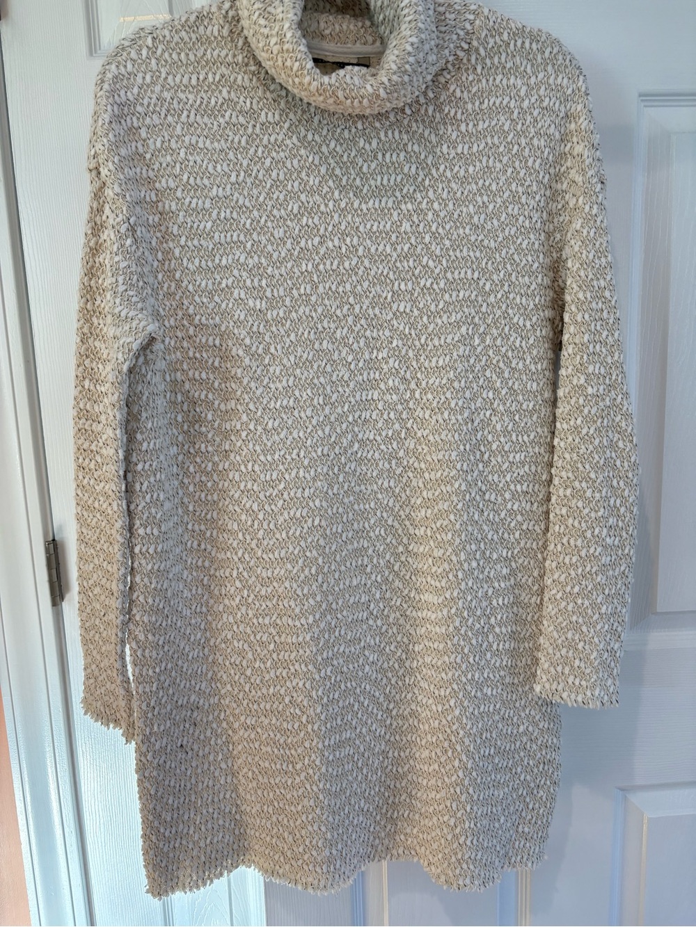 Imanimo Cream Turtleneck Sweater Dress- like new!